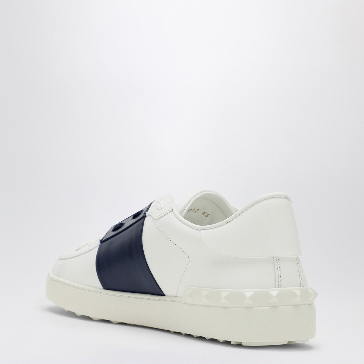 Valentino Garavani White/marine blue Open sneakers